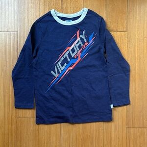 Victory Kids Graphic Long Sleeve Tee - Navy